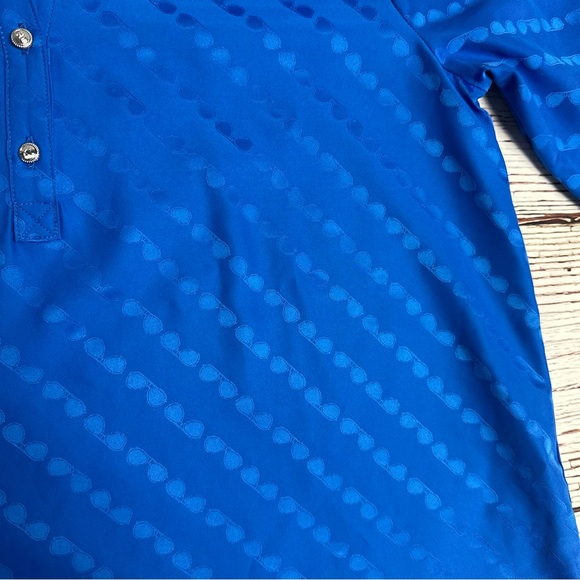 KARL LAGERFELD PARIS Women's Sunglass Jacquard Blouse - Picture 5 of 10